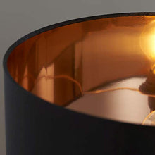 Load image into Gallery viewer, Black &amp; Copper Table Lamp 
