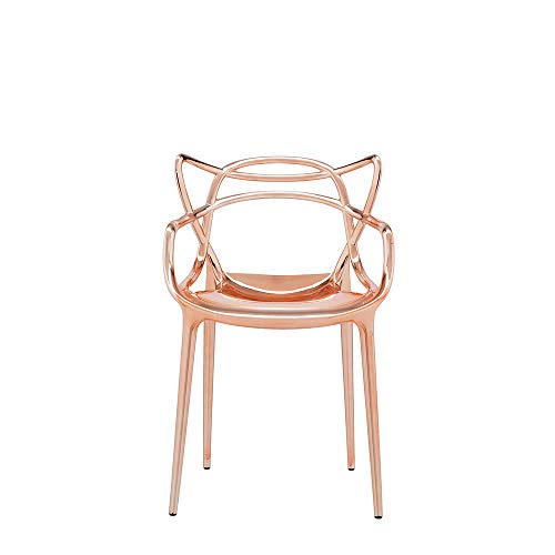 Masters Chair | Metalized Copper Armchair | Set Of 2 | Kartell | Philippe Starck