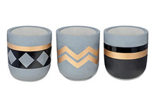 Load image into Gallery viewer, Indoor Plant Pot Set | Small | Ceramic | Copper, Black, Grey | 10x10.5cm 
