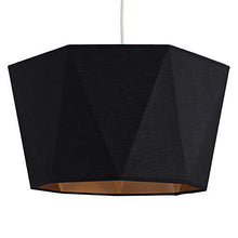 Load image into Gallery viewer, Black &amp; Copper | Geometric Floor Lamp Shade | Light Shade 
