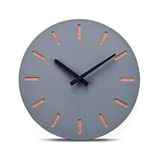 Load image into Gallery viewer, Designer Copper Wall Clock | Concrete | Silent Non Ticking 12&quot;
