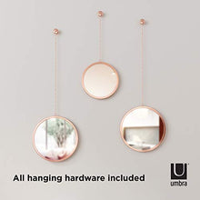 Load image into Gallery viewer, Pretty Set Of 3 Copper Mirrors | Wall Decoration

