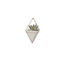 Load image into Gallery viewer, Succulent Wall Hanger Planter | Copper &amp; Ceramic
