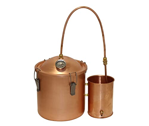 Copper Pot Moonshine Still Home Brew Kit Water Distiller | 1.5 Gallon | Kingsunshine 