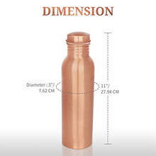 Load image into Gallery viewer, Copper Water Bottle | Positive Health Benefits  
