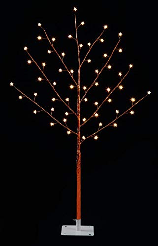 Premier Copper LED Christmas Tree With Star And LEDs | 90cm