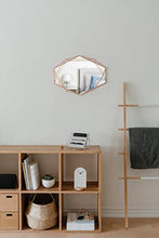 Load image into Gallery viewer, Three Dimensional Copper Umbra Mirror | Geometric Oval Shape
