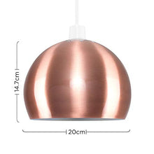 Load image into Gallery viewer, Small Brushed Copper Effect Light Shade
