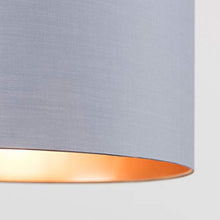 Load image into Gallery viewer, Grey &amp; Copper Drum Ceiling | Table Lamp Shade
