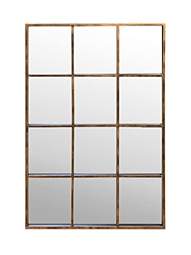 Copper Window Wall Mirror | Antic | Casa Chic | 90x60 cm | Rectangle | Antic By Casa Chic