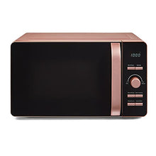 Load image into Gallery viewer, Tower Glitz | Digital Microwave | Black &amp; Copper Blush Pink | 20L | 800W | 6 Power Levels
