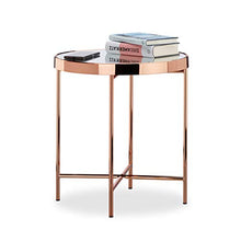 Load image into Gallery viewer, Copper Side Table | Mirrored Glass | 46 x 42 x 42 cm
