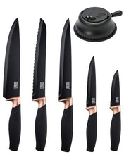 Load image into Gallery viewer, 5PC Brooklyn Knife Set | Black &amp; Copper | Taylor&#39;s Eye Witness 
