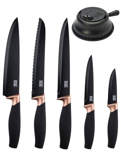 5PC Brooklyn Knife Set | Black & Copper | Taylor's Eye Witness 