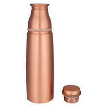 Load image into Gallery viewer, Copper Water Bottle With Screw Cap &amp; Cup 

