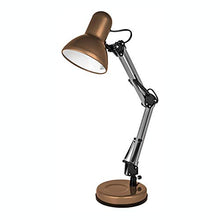 Load image into Gallery viewer, Copper LED Desk Lamp | Swing Arm Architect Lamp | Table Light
