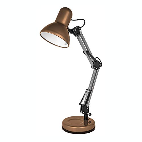 Copper LED Desk Lamp | Swing Arm Architect Lamp | Table Light