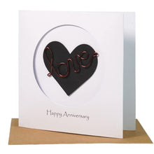 Load image into Gallery viewer, Happy Anniversary Greetings Card | Copper Love 
