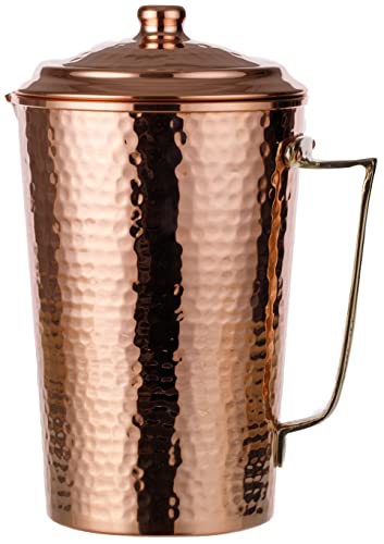 Copper Water Jug | Hammered Copper | Pitcher Jug