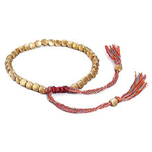 Load image into Gallery viewer, Tibetan Buddhist Bracelet | Handmade Braided Cotton Copper Beads | Unisex Lucky Bracelet 
