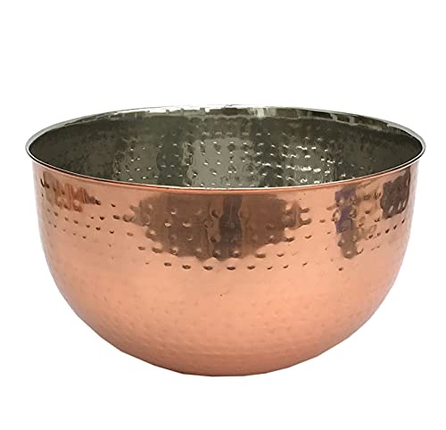 Hammered Copper Coloured Bowl | Large 