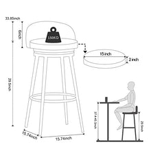 Load image into Gallery viewer, Bar Stools | Black &amp; Copper 
