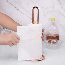 Load image into Gallery viewer, Copper Kitchen Roll Holder 

