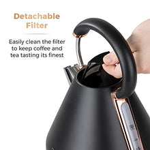 Load image into Gallery viewer, Tower | Black &amp; Copper Pyramid Kettle 
