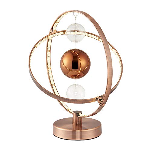 Modern Copper Finish LED Table Lamp | Decorative
