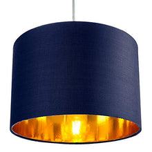 Load image into Gallery viewer, Blue &amp; Copper Lamp Shade | 12&quot;
