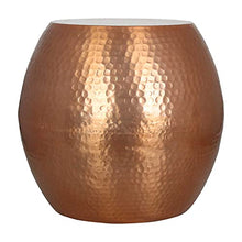 Load image into Gallery viewer, Beautiful Copper Side Table | Stool | Hammered Finish 
