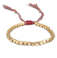 Load image into Gallery viewer, Tibetan Copper Beads Bracelet | Adjustable Lucky Rope Bracelet | For Women and Men
