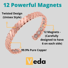 Load image into Gallery viewer, Men&#39;s Copper Bracelet | 99.9% Copper 
