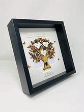 Load image into Gallery viewer, Copper Wedding Anniversary | Personalised | Handmade | Box Frame
