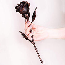 Load image into Gallery viewer, Hand Forged Copper Rose | Wedding Anniversary Gift Idea
