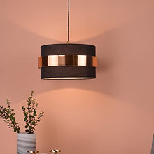 Load image into Gallery viewer, Copper &amp; Navy Pendant | Lampshade
