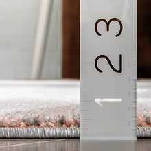 Load image into Gallery viewer, Soft &amp; Fluffy Geometric Style Rug | Copper, Grey &amp; Blush Pink
