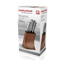 Load image into Gallery viewer, Morphy Richards | 5 Piece Copper Knife Set
