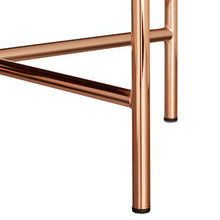 Load image into Gallery viewer, Mirrored Copper Side Table 
