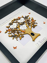 Load image into Gallery viewer, Copper Wedding Anniversary | Personalised | Handmade | Box Frame
