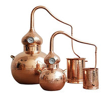 Load image into Gallery viewer, Pure Copper Alembic Still | For Whiskey, Moonshine, Essential Oils | 5 Gallon | Copperholic
