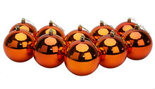Load image into Gallery viewer, 10 Extra Large Copper Christmas Baubles | Christmas Tree Decorations
