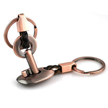 Load image into Gallery viewer, Copper Key Ring | Lock Design 
