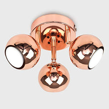 Load image into Gallery viewer, 3 Ball Copper Spotlight For Ceiling 

