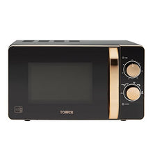 Load image into Gallery viewer, Tower | Copper &amp; Black Microwave | 20L | 800W

