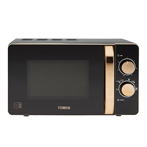 Tower | Copper & Black Microwave | 20L | 800W