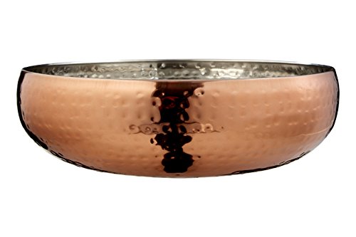 Copper Hammered Finish Bowl | 26cm