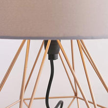 Load image into Gallery viewer, Copper Metal Wire Table Lamp

