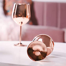 Load image into Gallery viewer, Copper Set Of 2 Wine Glasses
