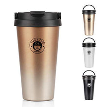 Load image into Gallery viewer, Copper &amp; Champagne Ombre | Insulated Coffee Mug | Double Wall Vacuum Travel Tumbler | Stainless Steel | 500ml 17OZ

